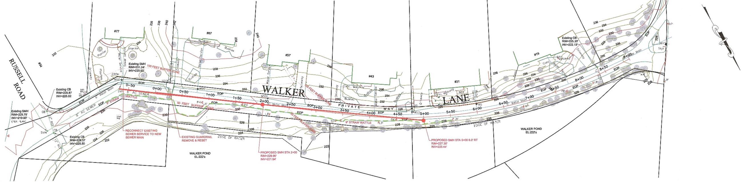 Walker-Russell Proposed Sewer Plan